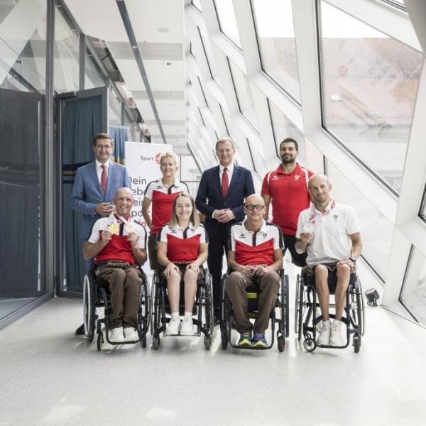 Empfang der oberösterreichischen Paralympics